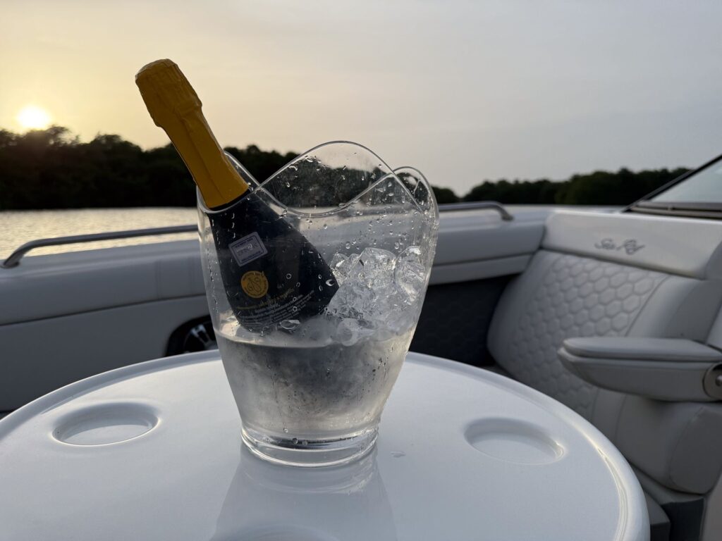 Champagne BYOB boat charter – Oceania Boat Tours & Charters