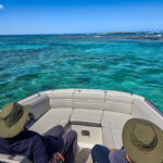 Guests boat ride reef clear water San Juan Puerto Rico – Oceania Boat Tours & Charters